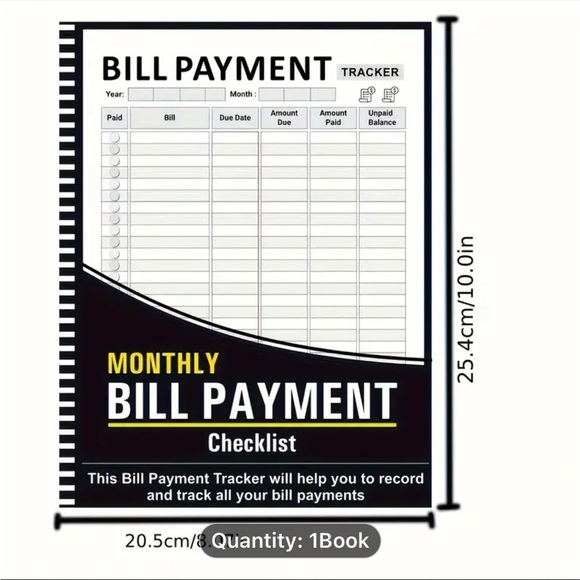 Essential Monthly Bill Organizer Planner Stay on Top of Finances New in Package - Picture 3 of 6